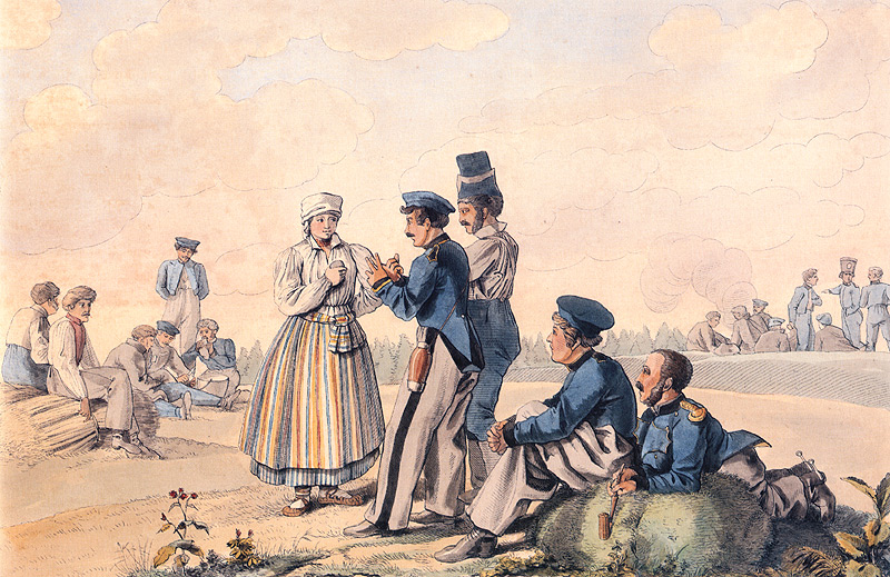 На биваке перед Валутиной горой, 22 августа 1812 г...jpg