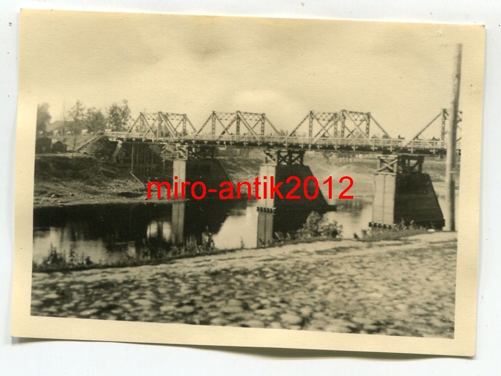 Foto, Wehrmacht, Blick auf Brücke, Welisch, Russland