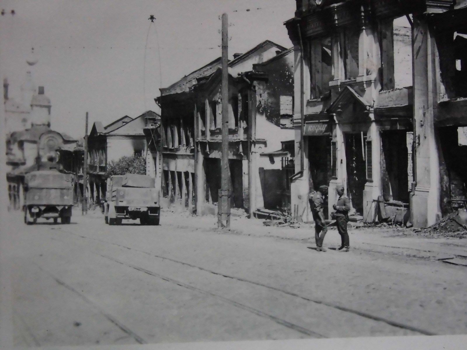 Smolensk Rußland 2.WK Zerstörte Häuser Wehrmacht Original Foto _.jpg