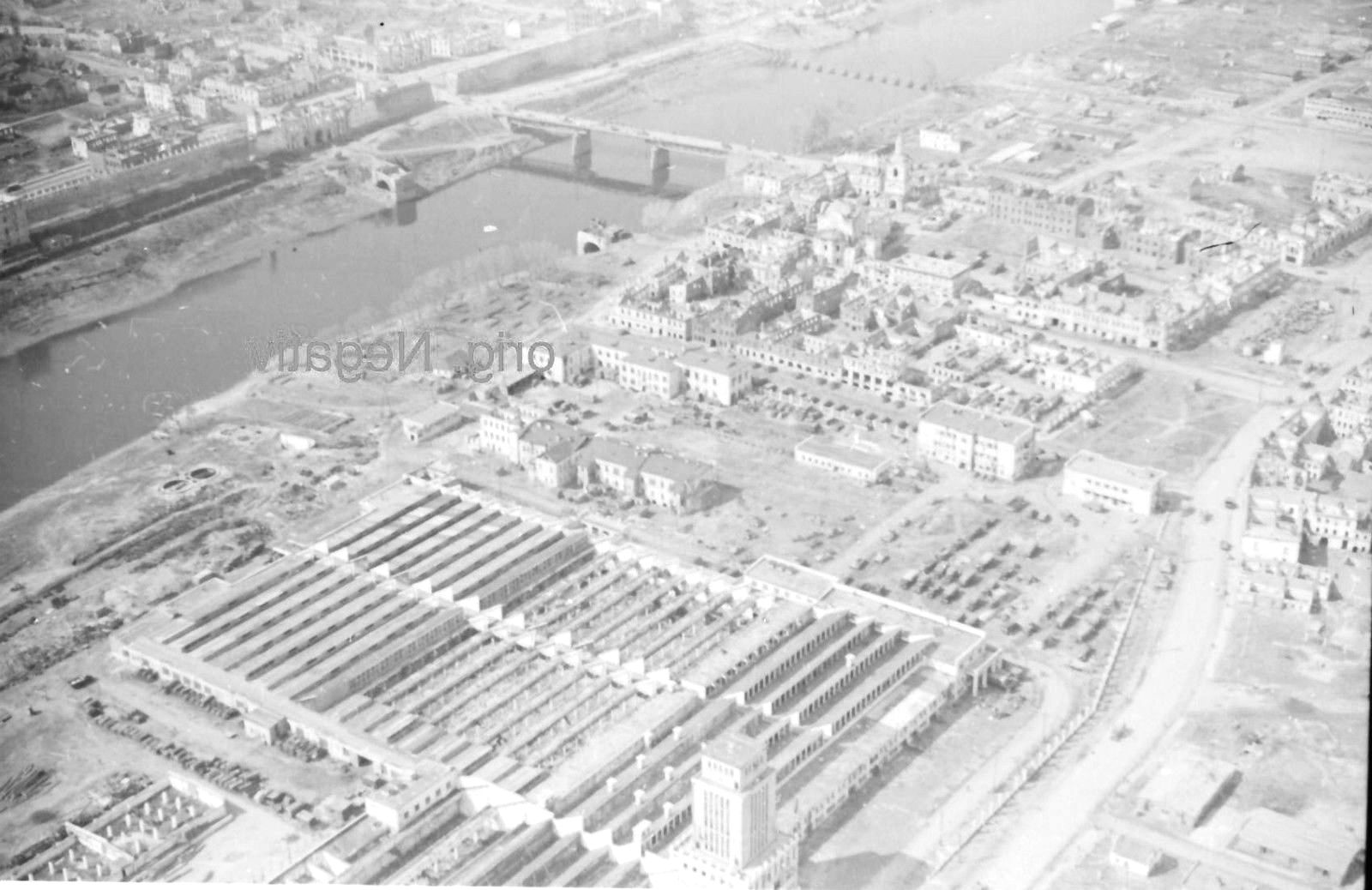 Foto 2 WK, orig. negativ, Ostfront,Smolensk, Luftaufnahme,Brücke, Fluß, Dnepr.jpg