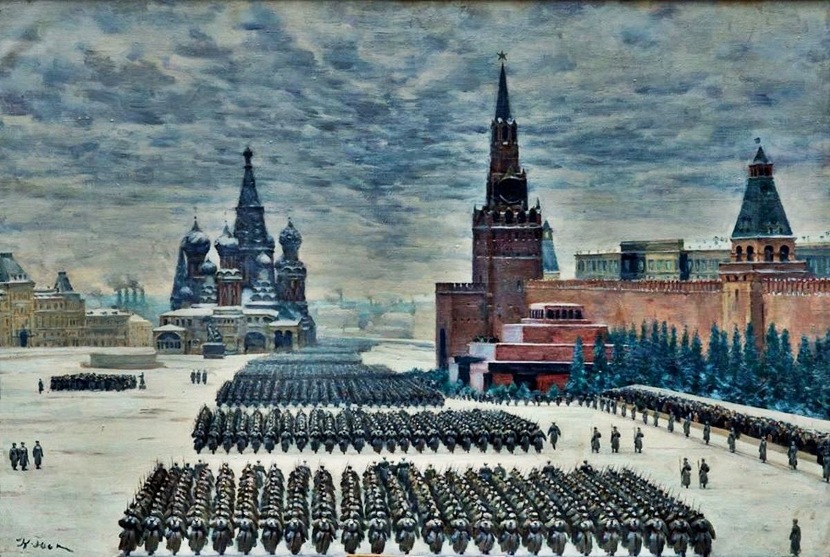 К.Ф.Юон &quot; Парад на Красной площади 7 ноября 1941 года&quot;
